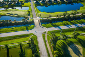 Drone Photograph, Intersection and Landscape by Owen McGoldrick, omphoto